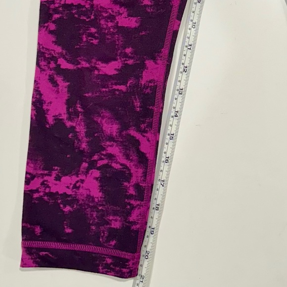 Lululemon Wunder Under Crop Leggings Tye Dye Size 6 - Picture 5 of 8
